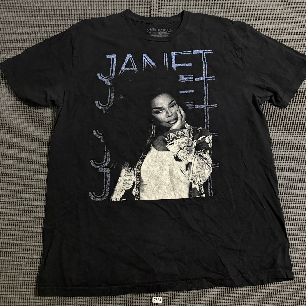 Janet Jackson Together Again 2023 Tour T-Shirt Black L